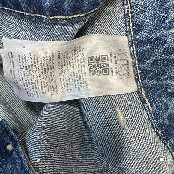 GUESS Women's Carol Cotton Embellished Mini Denim Skirt 27 - Picture 9 of 9